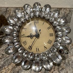 Rhinestone Desk Clock
